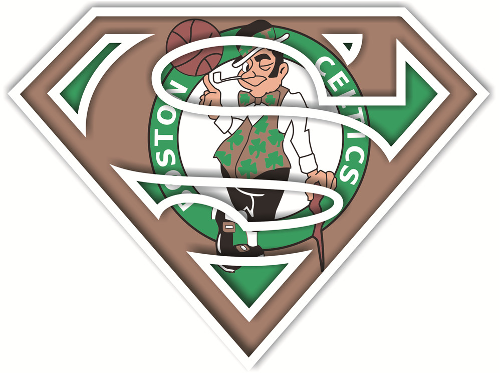 Boston Celtics superman iron on heat transfer...